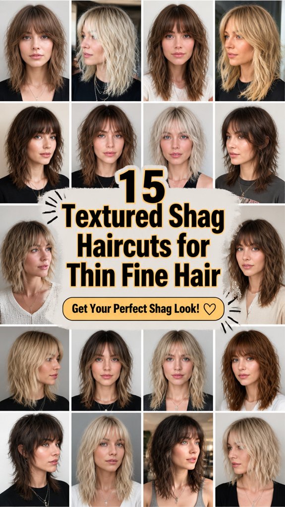 textured shagcuts for fine hair