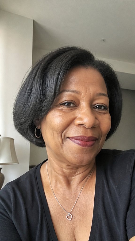 textured tapered bob for older