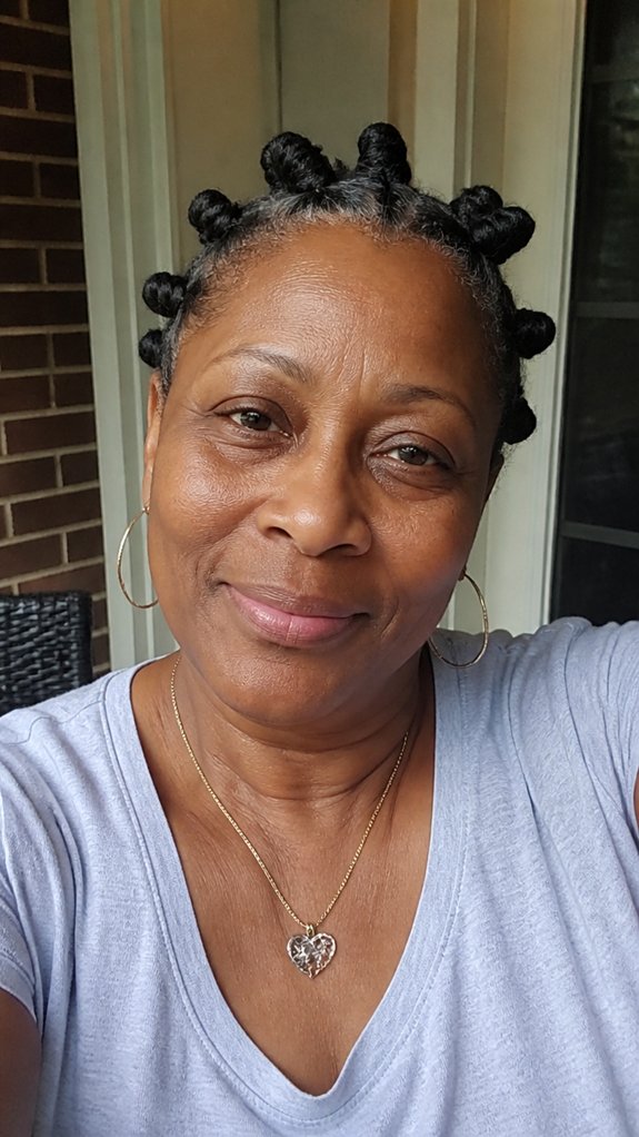 tightly twisted bantu knot texture