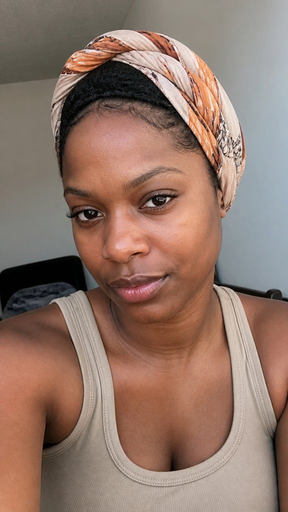 twisted satin scarf edge tuck