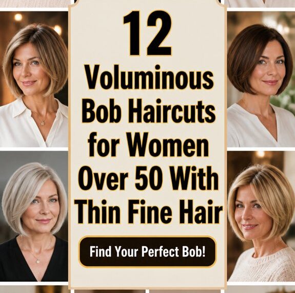 voluminous bob styles for 50