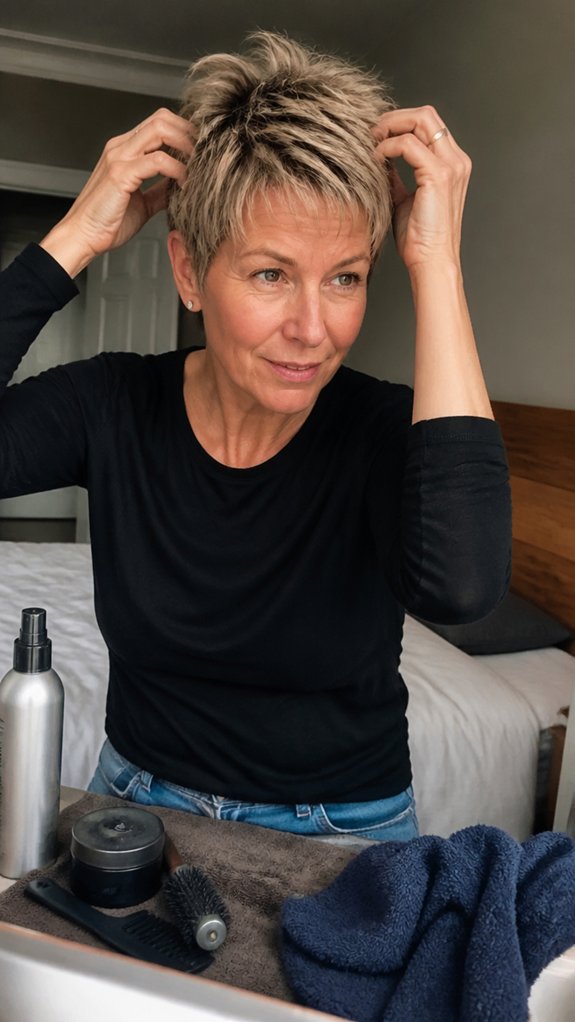 volumizing pixie styling routine