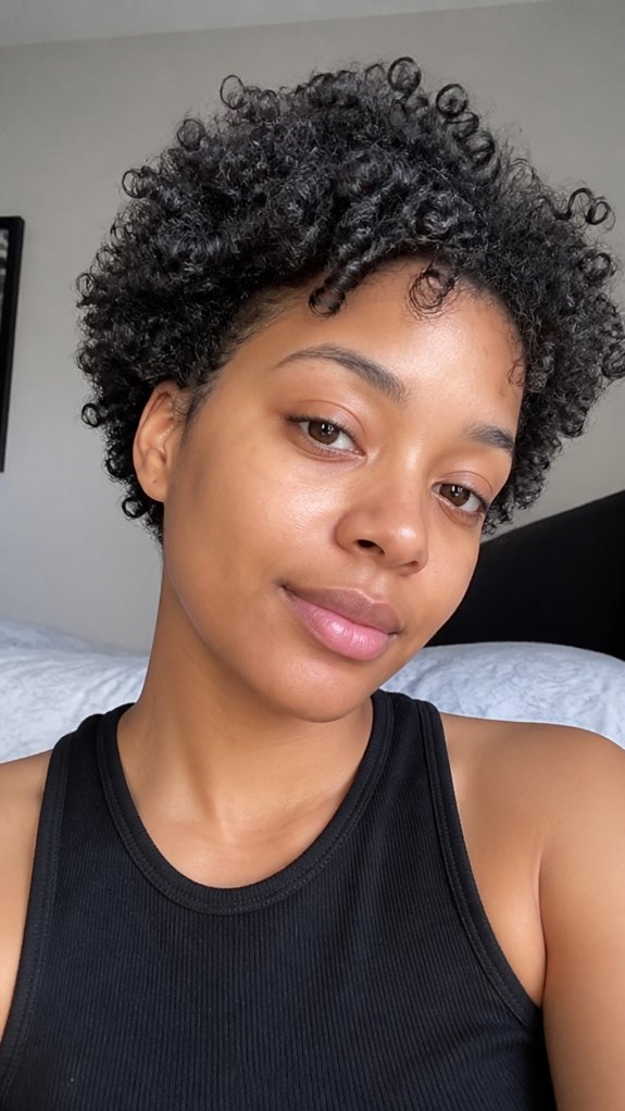 wash and go fluffy mini cut