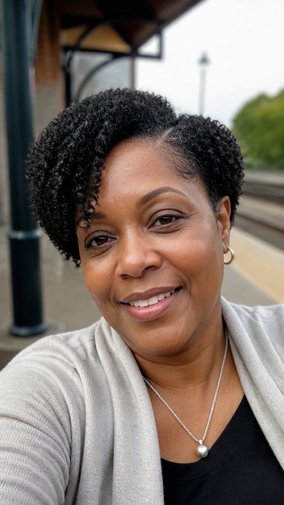 windproof short natural side part