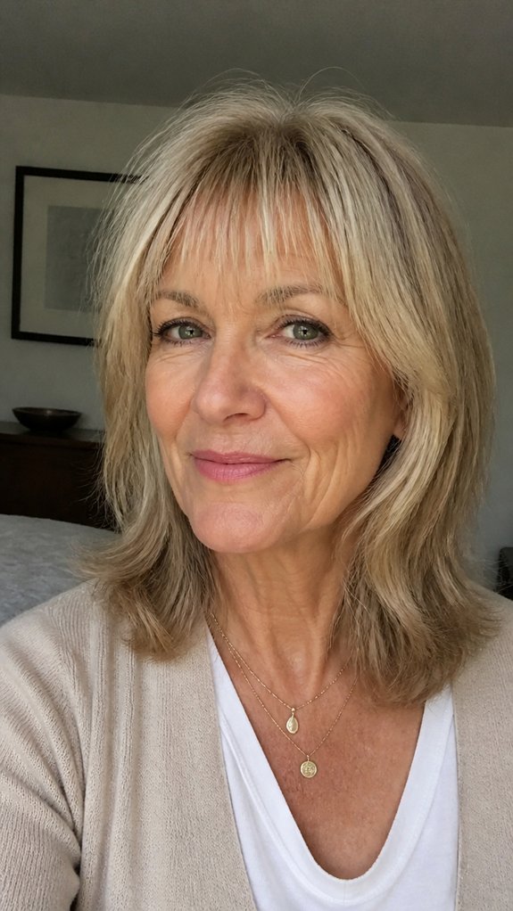 wispy bangs framing mature faces