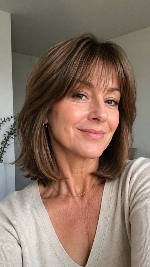 wispy fringe for lifted eyes