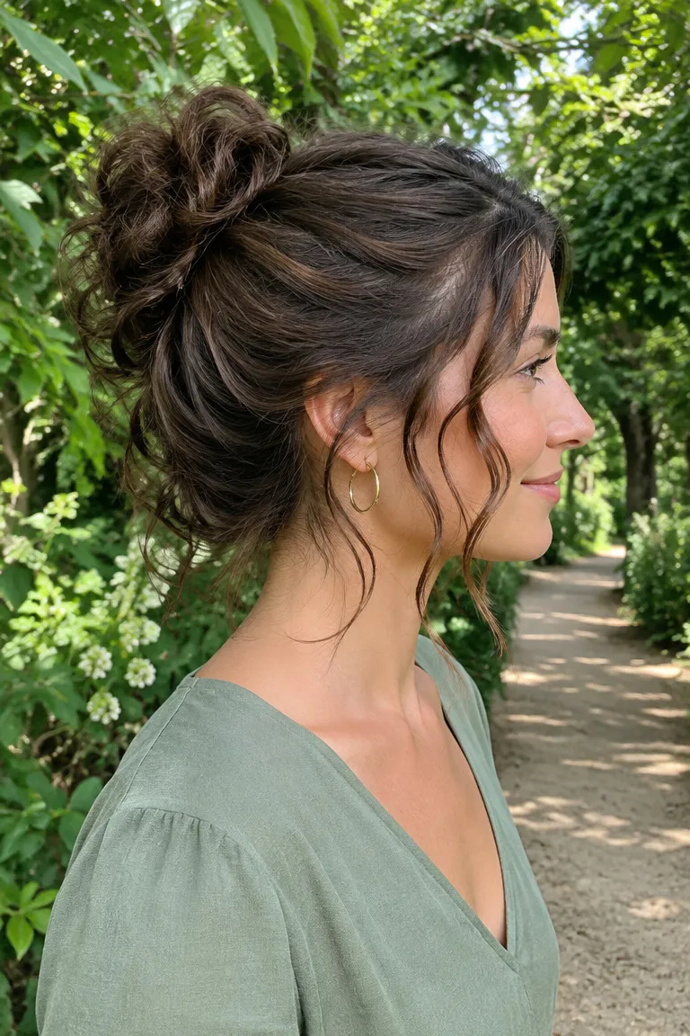 Woman over 50 with a tapered soft pixie cut that stays neat around the ears