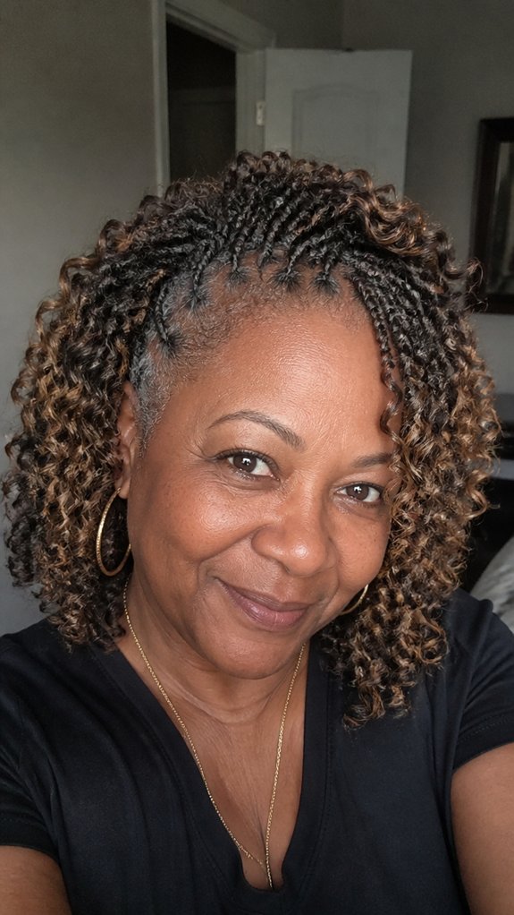 blended natural tones with highlights
