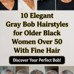 elegant gray bob styles