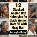 stacked angled bobs for gray