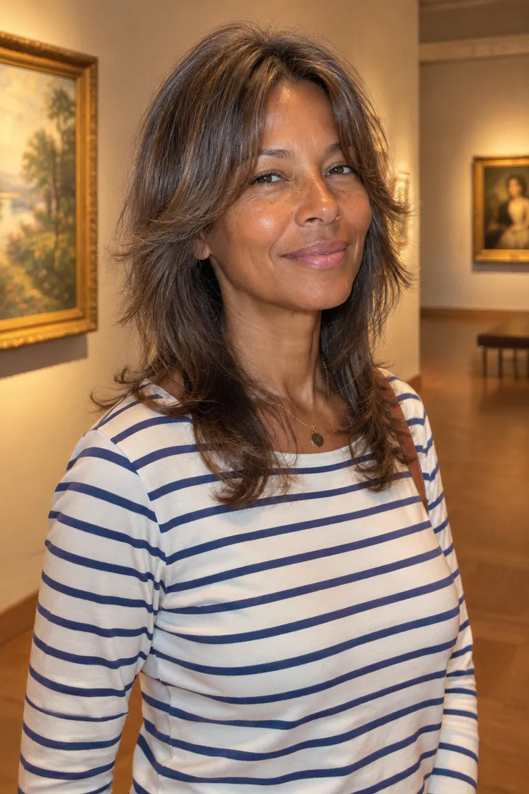 Long shag haircut with soft face-framing layers and airy ends for fine hair