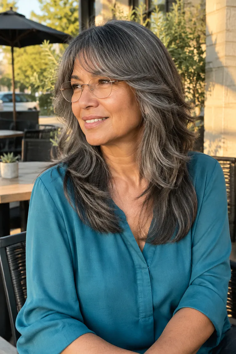 Hat-friendly long shag with enough weight to hold shape